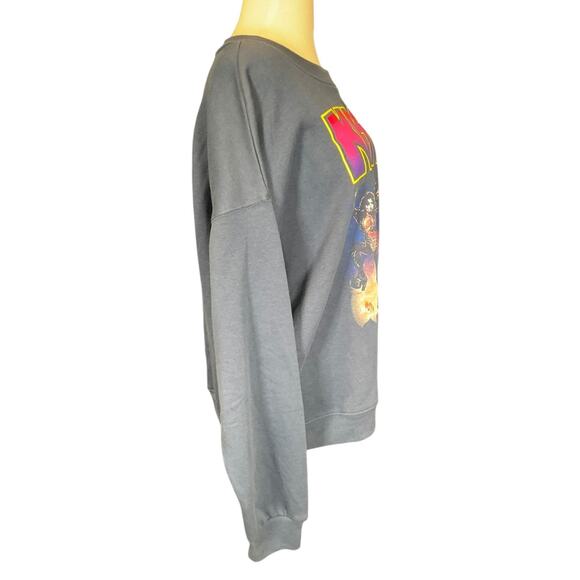 KISS Band Graphic Crewneck Sweatshirt Blue XL Rock Music Retro 60/40 Blend New - Picture 4 of 12